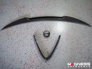 Alfa Romeo Giulia Exterior Styling Kit - 3 piece - Trunk Spoiler + V Shield Grill Frame + Emblem Frame Kit - Carbon Fiber - Feroce Carbon Alfa Romeo Giulia Exterior Styling Kit - 3 piece - Trunk Spoiler + V Shield Grill Frame + Emblem Frame Kit - Carbon Fiber - Feroce Carbon